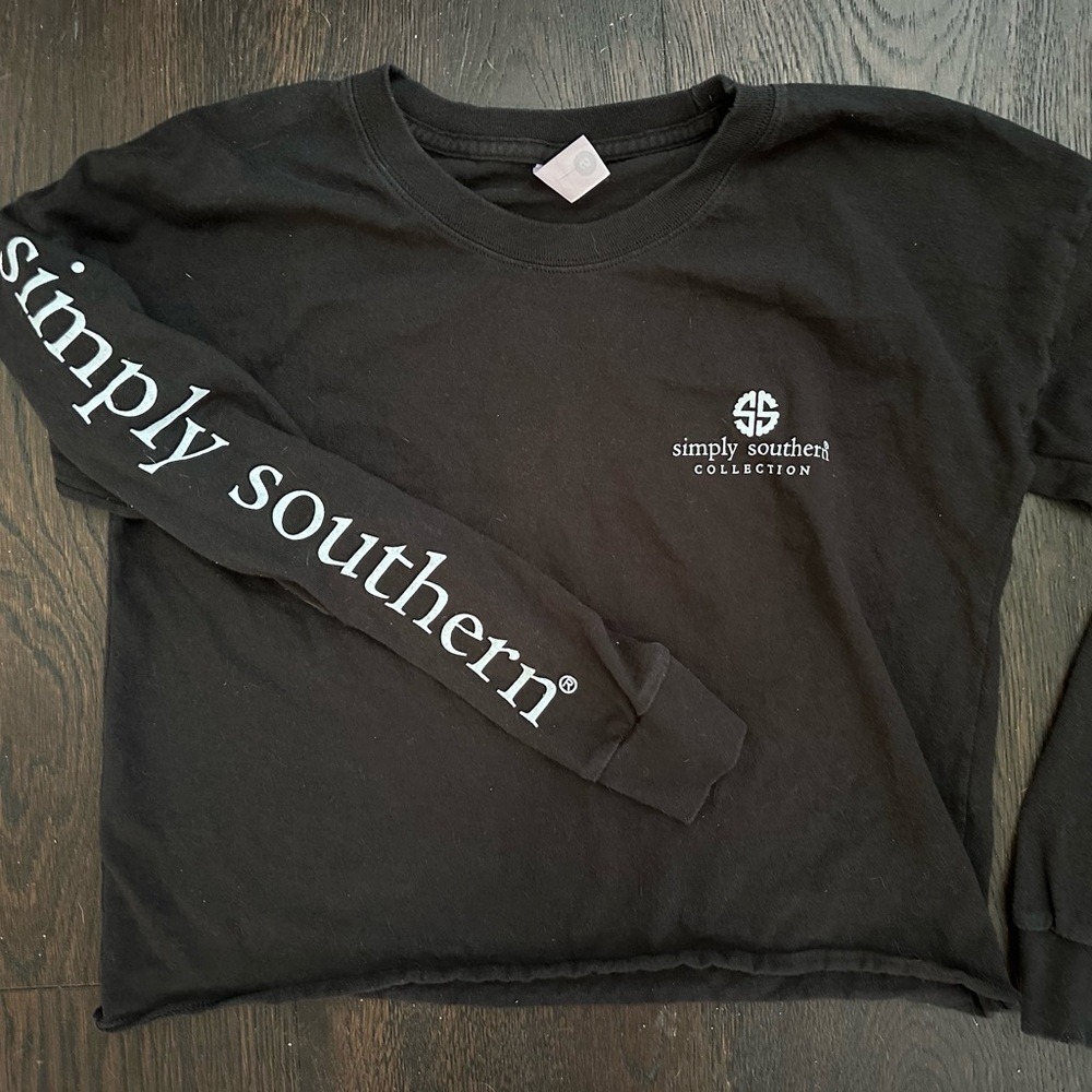 Simply Southern long sleeve crop shirt